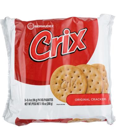 Crix Original Crackers 3 Individually Wrapped Rolls 10 oz Regular