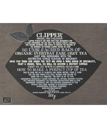 Clipper Organic Earl Grey Tea Bag 200 g - Buy Online on GoSupps.com