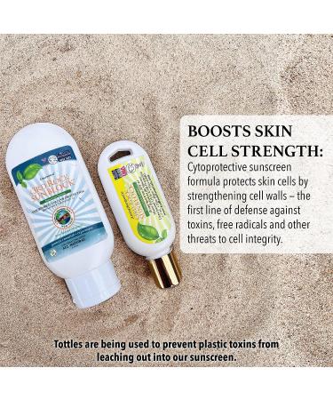 3rd Rock Sunblock SPF 35+ Lotion - 3.3 oz | Unscented Natural Zinc Sunscreen | Chemical-Free Sun Protection for Adults | Moisturizing Face and Body Tan Lotion - Buy Online on GoSupps.com