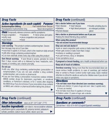 Contac Day Non-Drowsy Cold + Flu 8 Count - Fast Relief Formula - Buy Online on GoSupps.com