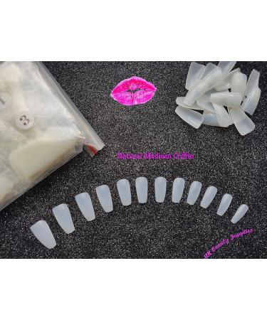 600 Pieces Medium Long Coffin Ballerina False Nail Tips NATURAL Full Cover Acrylic Press On False Nails Tips Extensions - Professional Salon & Home Use - Buy Online on GoSupps.com