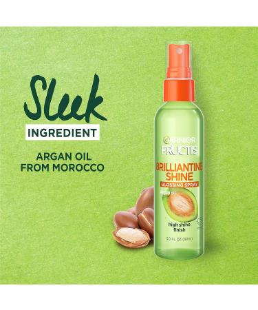 Garnier Fructis Style Brilliantine Shine Glossing Spray All Hair Types 3 oz. (Packaging May Vary) 2 Count Unscented 3 Fl Oz (Pack of 2) - Buy Online on GoSupps.com