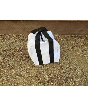 BuyBocceBalls Extra Heavy Duty Nylon Bocce Bag (6/7) - White/Black Handles - Buy Online on GoSupps.com