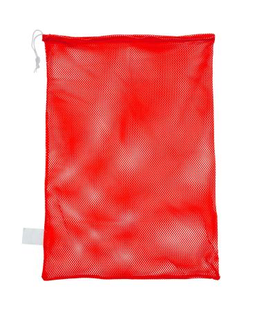 Champion Sports Mesh Sports Equipment Bag 24" X 36" Red