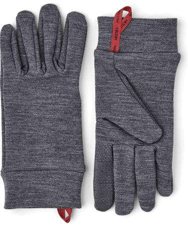 Hestra Touch Point Warmth Liner - Machine Washable, Touch Screen Compatible, Grey, Size 9 - Buy Online on GoSupps.com