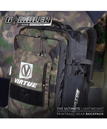 VIRTUE Gambler Backpack - Lightweight Expandable Gear Bag - Reality Brush Camo - 4400 CI Storage - Buy Online on GoSupps.com