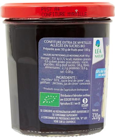 Jardin BiO tic Extra Wild Blueberry Jam 320 g - Pack of 3 - Buy Online on GoSupps.com