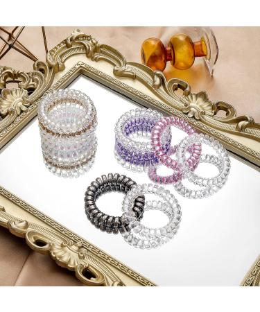 12-Pack Spiral Hair Ties & Diamond Card Bridesmaid Gifts Set - Bachelorette Party, Bridal Shower, Wedding Favors - Champagne - Buy Online on GoSupps.com