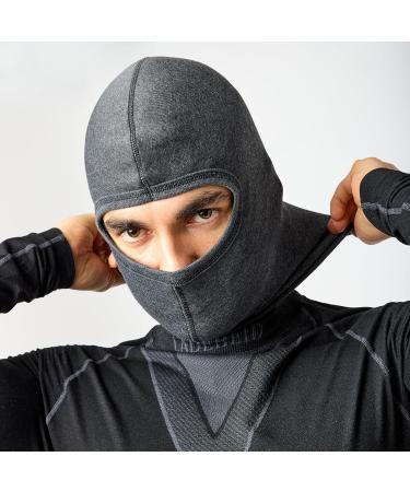 Chargingheid Sturmaske Motorcycle Balaclava - Thermal Ski Mask for Men & Women | Moisture Absorbent Comfort Fit - La-127 M-L Graphite/Melange-2 - Buy Online on GoSupps.com