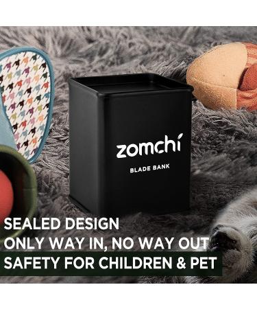 Zomchi Razor Blade Bank - Double Edge Safety Razor Blade Disposal Case - Buy Online on GoSupps.com