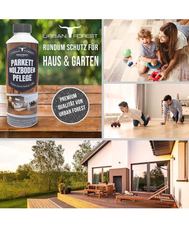 Professional Wood Floor Cleaner & Maintenance for Inside & Outside | Urban Forest 1000ml - Buy Online on GoSupps.com