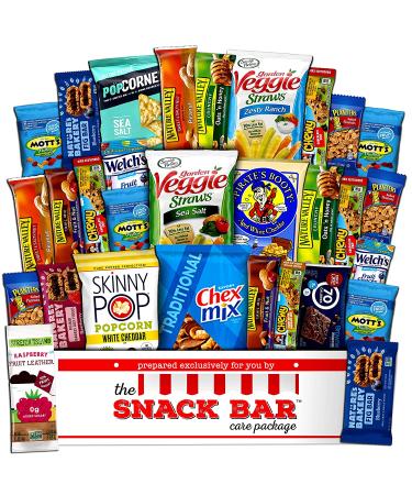 Healthy Snack Care Package - 30 Count Gift Box for Office, College & Military | Variety of Crave-Worthy Snacks - Buy Online on GoSupps.com