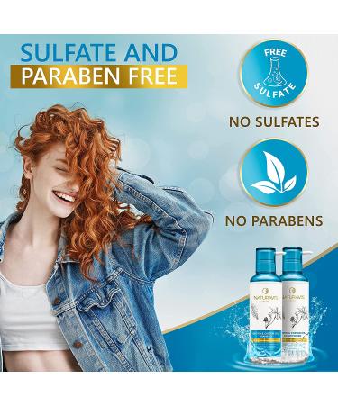Biotin Shampoo & Conditioner Set with Castor Oil - Sulfate Free for Men & Women - Promotes Hair Growth & Reduces Hair Loss - Infused with Shea - Moisturizing Formula - Buy Online on GoSupps.com