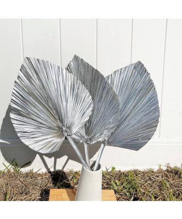 3pcs Silver Large Plam Leaves…