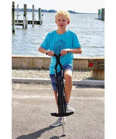 Flybar Foam Master Pogo Stick for Kids Ages 9 & Up - Original Pogostick for Boys & Girls 80-160 Lbs, Black/Silver - Buy Online on GoSupps.com
