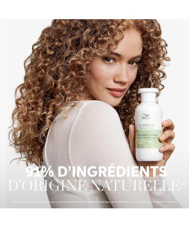 Wella Professionals Elements Gentle Regenerating Shampoo Sulfate and Silicone Free for All Hair Types - Leaves Hair Soft and Shiny with Aloe Vera 250ml - Buy Online on GoSupps.com