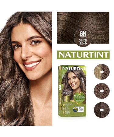 Natureint Biobased Hair Color 6N Dark Blonde - Ammonia-Free Natural Ingredients | 3 Pack (510 ml) - Shop Now for Healthier Hair! - Buy Online on GoSupps.com
