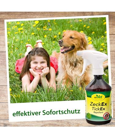 CDVET ZECKEX Tick Defense Spray 500ml - Natural Tick Remedy for Humans & Animals Dermatologically Tested Long-Lasting Protection - No Synthetic Additives - Buy Online on GoSupps.com