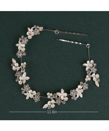 MRAKPLGE Rhinestone Bridal Hair Vine Headband - Wedding Headpiece for Brides & Bridesmaids - Buy Online on GoSupps.com