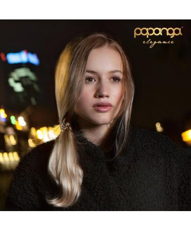 Original Papanga Spiral Hair Tie - Elegance Edition - Small - Elegant Silver - Best for All Hair Types - International Shipping - Buy Online on GoSupps.com