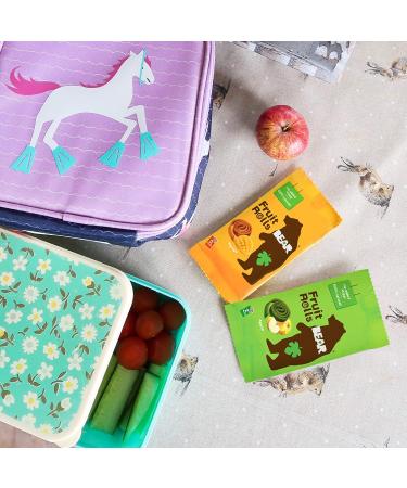 Buy Bear Fruit Rolling Apple - 100% Natural No Added Sugar Healthy Snack | 30 Bags x 20g | Ideal for Kids & Adults | 600g Green - Buy Online on GoSupps.com