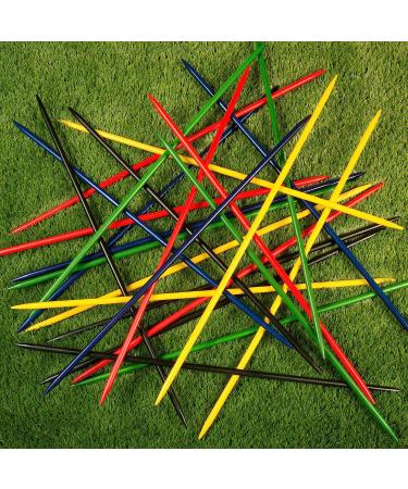 Jumbo Pick Up Sticks - Classic Wooden Game for Outdoor & Indoor Fun | Hey! Play! - Family Strategy Game - Buy Online on GoSupps.com