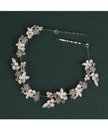 MRAKPLGE Rhinestone Bridal Hair Vine Headband - Wedding Headpiece for Brides & Bridesmaids - Buy Online on GoSupps.com