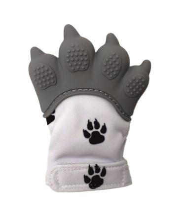 Baby Teething Mitten: Realistic Paw Shape  Soft Silicone  Provides Sensory Stimulation and soothes Gums.
