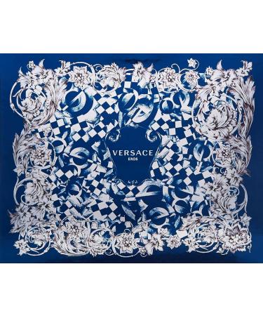Versace EROS Gift Set for Men 1.7 oz EDT + 1.7 oz Shower Gel + 1.7 oz Aftershave Balm Combo Cedar Vanilla Lemon Mint 5.1 Fl Oz (Pack of 1) - Buy Online on GoSupps.com