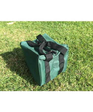BuyBocceBalls Listing - - Extra Heavy Duty Nylon Bocce Bag (3 of 7) - Green with Black Handles
