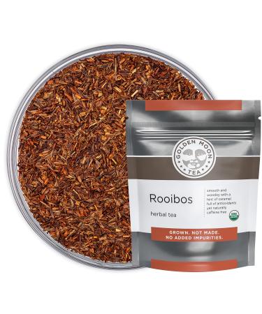 Golden Moon Organic Rooibos (192 Servings) Loose Leaf Long Cut Tea 1 Pound (Pack of 1)