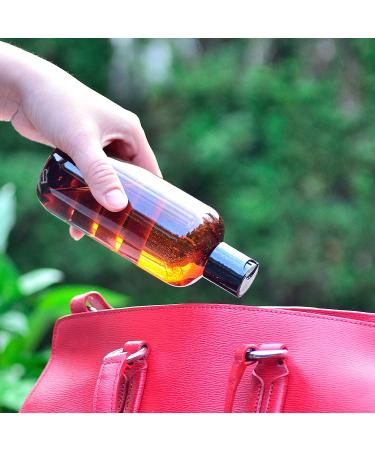 Youngever 8 oz Plastic Empty Bottles with Disc Cap - 10 Pack Amber Squeeze Containers for Shampoo, Body Soap, Lotion, Cream - Refillable Cosmetic Bottles - Buy Online on GoSupps.com