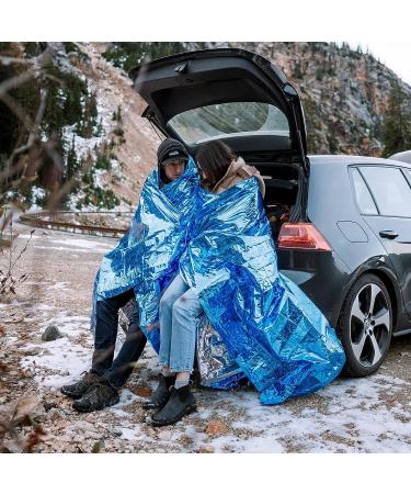 Oceas Outdoor Mylar Emergency Blankets 4 Pack - Extra Large Thermal Foil Space Blankets for Camping, Hiking, Marathon - Reflective Heavy Duty Survival Blankets - Buy Online on GoSupps.com