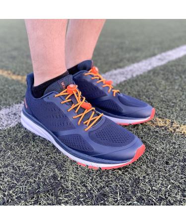 BodyPride Premium Lazy Laces - Elastic Quick Closure & Reflectors | 12 Colors 120 cm Neon Orange | Perfect for Sports Marathon Triathlon Kids & Seniors - No Tying Required - Buy Online on GoSupps.com