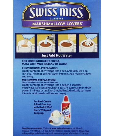 Swiss Miss Marshmallow Lovers Hot Cocoa Mix (8x26g) - Buy Online on GoSupps.com