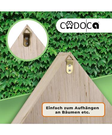 Cadoca XXL Insect Hotel | Wooden Bug House 48x31x10cm | Weatherproof Garden Bee Home for Bees, Butterflies, Ladybugs | Hanging Nesting Habitat - Buy Online on GoSupps.com