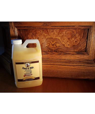 Howard Feed-N-Wax 64oz - Restorative Wood Furniture Polish & Conditioner for Antique Restoration | Beeswax Formula for Nourishing Wood - Buy Online on GoSupps.com