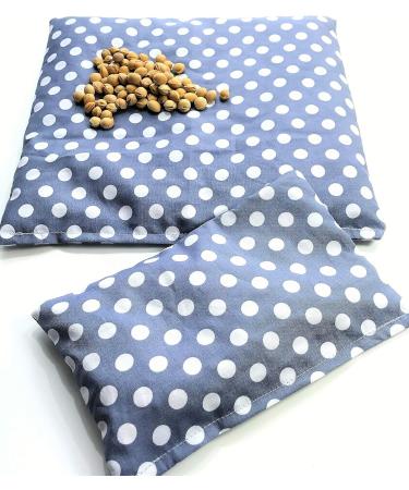 Shop 2-Piece Set of Cherry Stone Pillows - 11 Colors Dots Design 600g | Warming Grain Pillows for Comfort - Buy Online on GoSupps.com