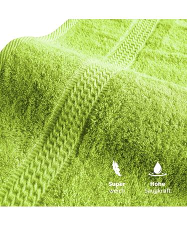 Class Home Collection Terry Guest Towels - Pack of 4 100% Cotton 30x50 cm Apple Green - Soft & Absorbent Luxury Towels for Home - Buy Online on GoSupps.com