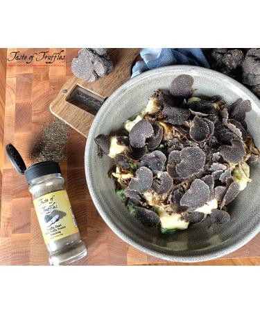 Black Truffle Dust Seasoning - Premium Black Truffle & Mushroom Powder - 2.47oz Gourmet Condiment - Buy Online on GoSupps.com
