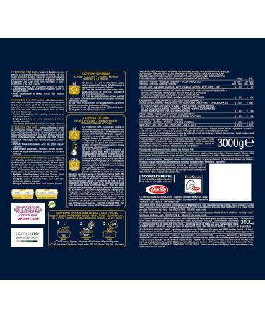  Barilla Barilla P tes Selezione Oro Chef spaghetti n 5 (2 x 3 kg) - Buy Online on GoSupps.com