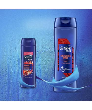 Suave Men Active Sport Body Wash - 15 oz Shower Gel for Everyday Use - Buy Online on GoSupps.com