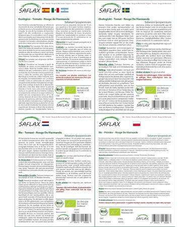 SAFLAX - ORGANIC - Tomato - Marmande - 10 seeds - With aseptic growing medium - Solanum lycopersicum - Buy Online on GoSupps.com