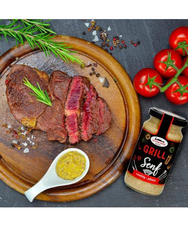 Shop Gourmet Grill Mustard 200ml Glass Jar - International Shipping Available - Buy Online on GoSupps.com