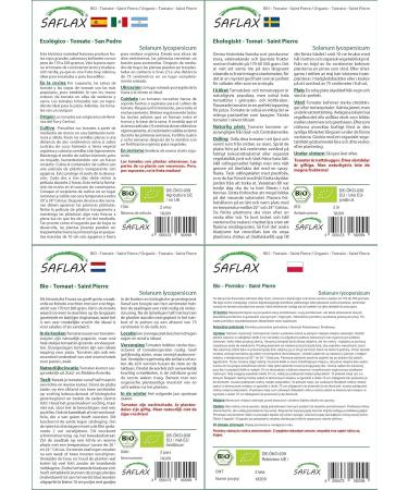 SAFLAX - ORGANIC - Tomato - Saint-Pierre - 15 seeds - With aseptic growing medium - Solanum lycopersicum - Buy Online on GoSupps.com