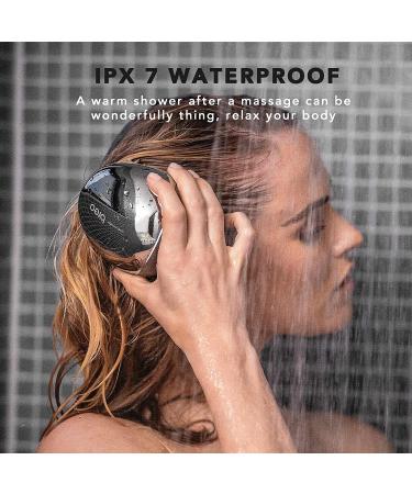 Portable Mini Scalp Massager | IPX7 Waterproof | Rechargeable Head Massager for Stress Relief | Bamboo Wood Base | Removable Nodes | Silver - Buy Online on GoSupps.com