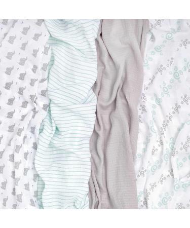 Aden + Anais Muslin Swaddle Plus Baby Star - Elephants | Soft & Breathable Fabric - Buy Online on GoSupps.com