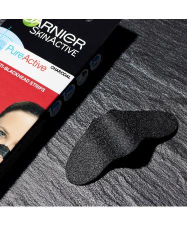 Garnier Pure Active Anti-Blackhead Charcoal Nose Strips Pack Of 4 - Buy Online on GoSupps.com
