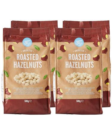 Happy Belly Roasted & Unsalted Hazelnuts - 500g (Pack of 4) | Premium Quality Nuts for International Shipping - Buy Online on GoSupps.com