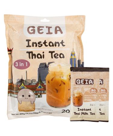 Geia Instant Milk Tea Delicious Hot or Cold (Thai Milk Tea)